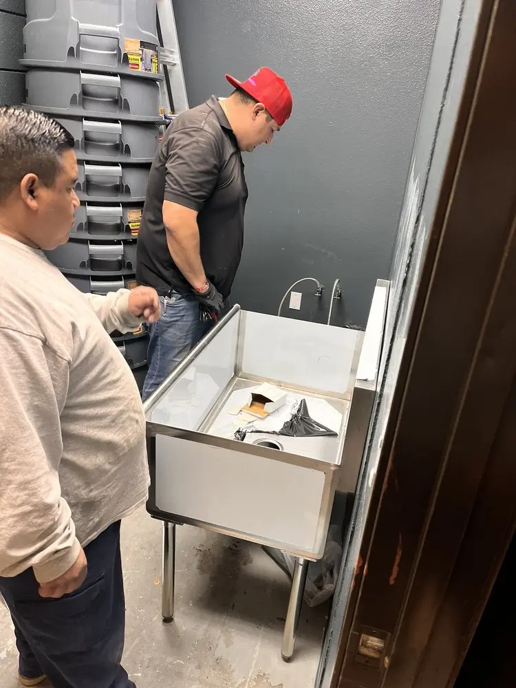 Commercial plumbing and sink installation in Narberth